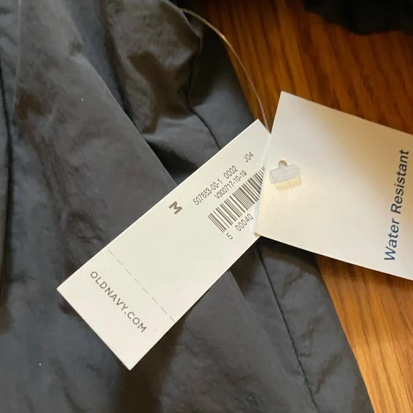 Mens Thermal Lightweight Water Resistant Grey Old Navy Jacket New Medium - Picture 5 of 6